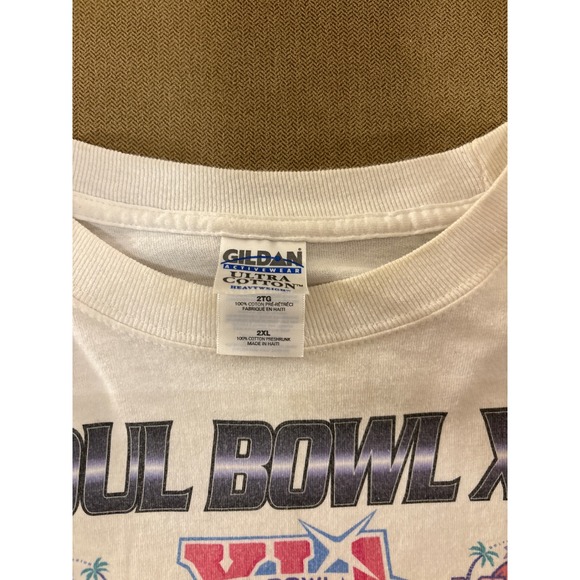 Vintage Super Bowl XLI Colts vs Bears Long Sleeve T Shirt 2XL White NFL No.600 - Picture 2 of 6